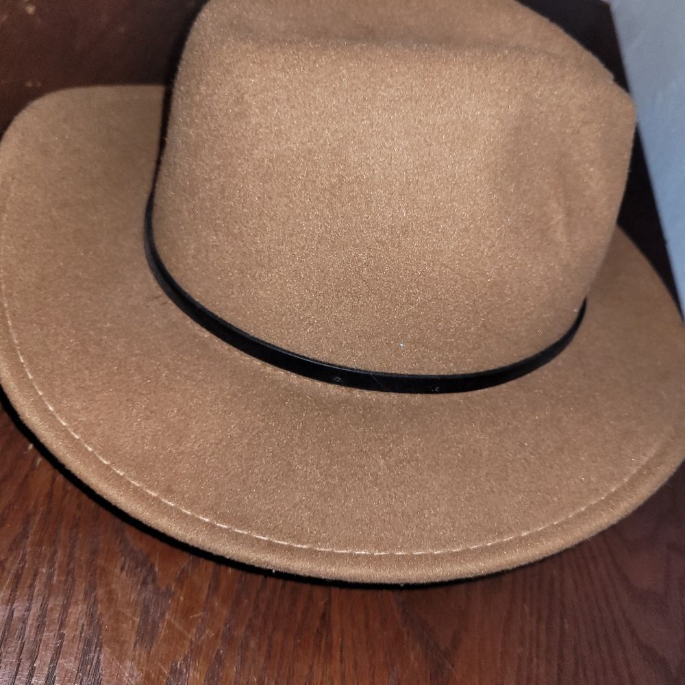 Stylish Brown Fedora Hat - Picture 3 of 5